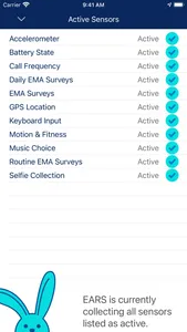 EARS Mobile Sensing screenshot 1