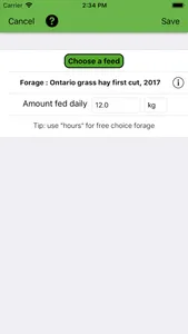 Equine Nutrition Calculator screenshot 1