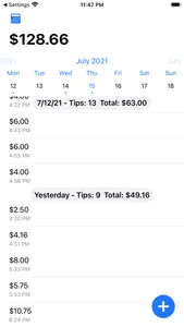 Gratuity - Tip Tracker screenshot 2