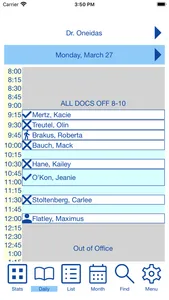 EZBIS Schedule screenshot 2