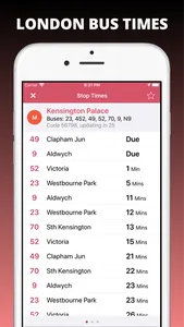 Buses Due: London bus times screenshot 0