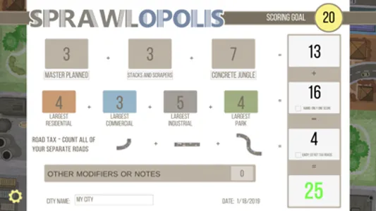 Sprawlopolis Score Tracker screenshot 0