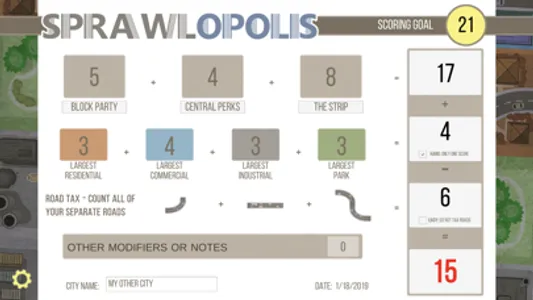 Sprawlopolis Score Tracker screenshot 2