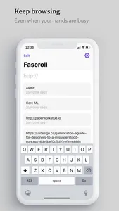 Fascroll screenshot 1