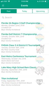 FHSAA GOLF screenshot 2