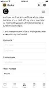 Central Community Church screenshot 2
