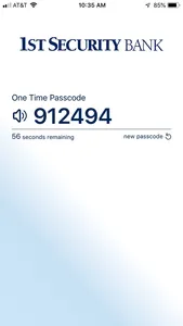 1st Security Mobile Token screenshot 0
