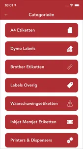 Etiketten screenshot 2