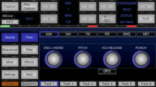 6X806 Drum Machine Synth screenshot 1