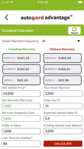 Autogard Car Loan Calculator screenshot 1