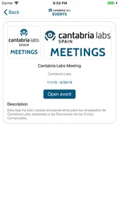 Cantabria Labs Events screenshot 1