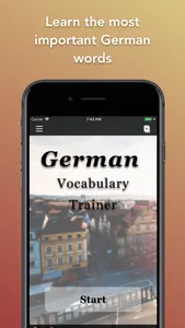 Learn German Words - Flashcard screenshot 0