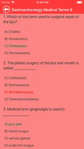 Gastroenterology Terms Quiz screenshot 4