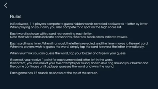 Backword - The Word Game screenshot 6