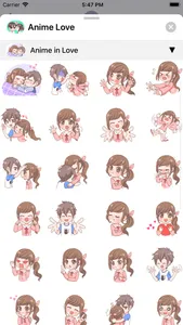 Anime Love Sticker screenshot 1