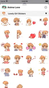 Anime Love Sticker screenshot 4