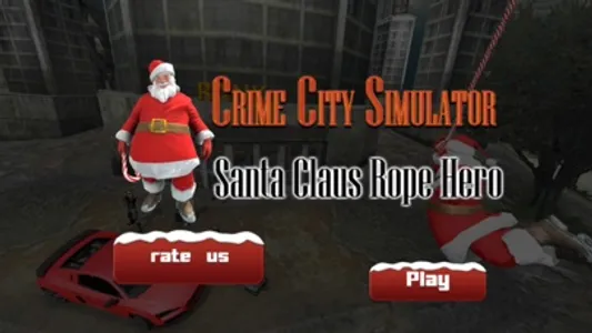 Crime City Santa Rope Hero screenshot 2