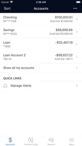 PrinsBank Mobile screenshot 2