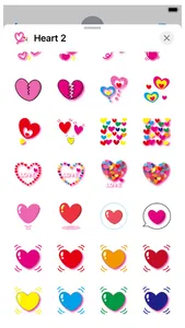 Hearts 2 Stickers screenshot 1