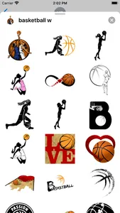 Women's Basketball Stickers screenshot 0