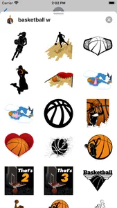 Women's Basketball Stickers screenshot 2