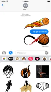 Women's Basketball Stickers screenshot 7