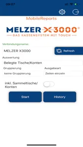 MELZER X3000 Mobile Reports screenshot 1