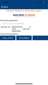 MELZER X3000 Mobile Reports screenshot 2