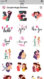 Couple Hugs Stickers screenshot 2