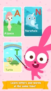 Purple Pink A to Z Animals screenshot 1