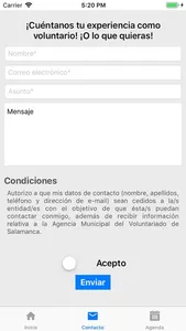 Agencia Voluntariado Salamanca screenshot 1