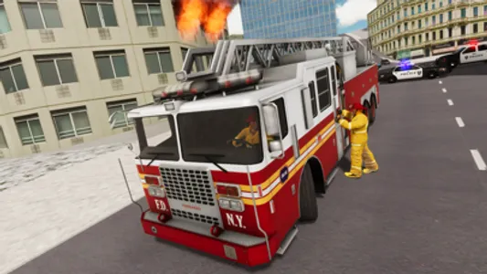 Fire Truck Game 911 Emergency screenshot 0