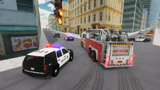 Fire Truck Game 911 Emergency screenshot 2