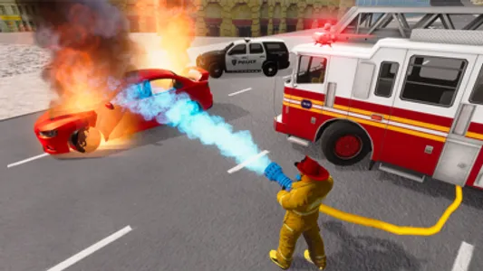 Fire Truck Game 911 Emergency screenshot 5