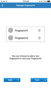 Fingerprint Card Manager screenshot 2