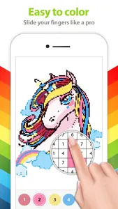 Unicorn Color by Number + screenshot 2