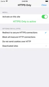 HTTPS Only for Safari screenshot 1