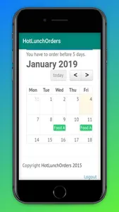Hot Lunch Orders screenshot 0