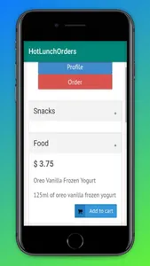 Hot Lunch Orders screenshot 1