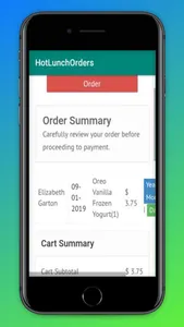 Hot Lunch Orders screenshot 2