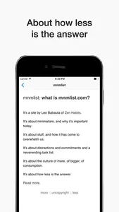 Minimalist: less is the answer screenshot 1