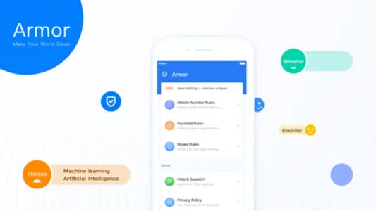 Armor - SMS Spam Filter screenshot 0