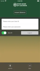 State Bank of Cochran Mobile screenshot 1