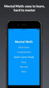 Mental Math - Quick math game screenshot 0