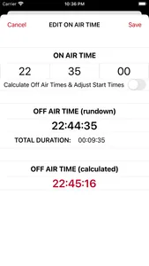 TVProd Timer Pro screenshot 2