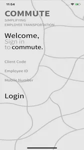 COMMUTE EMPLOYEE APP screenshot 1