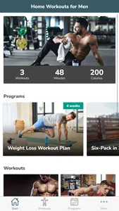 Home Workouts for Men screenshot 0