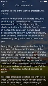 Formby Golf Club Members App screenshot 1