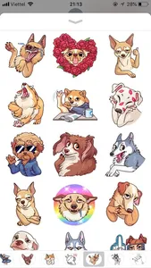 Dog Cute Pun Funny Stickers screenshot 0