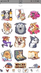 Dog Cute Pun Funny Stickers screenshot 2